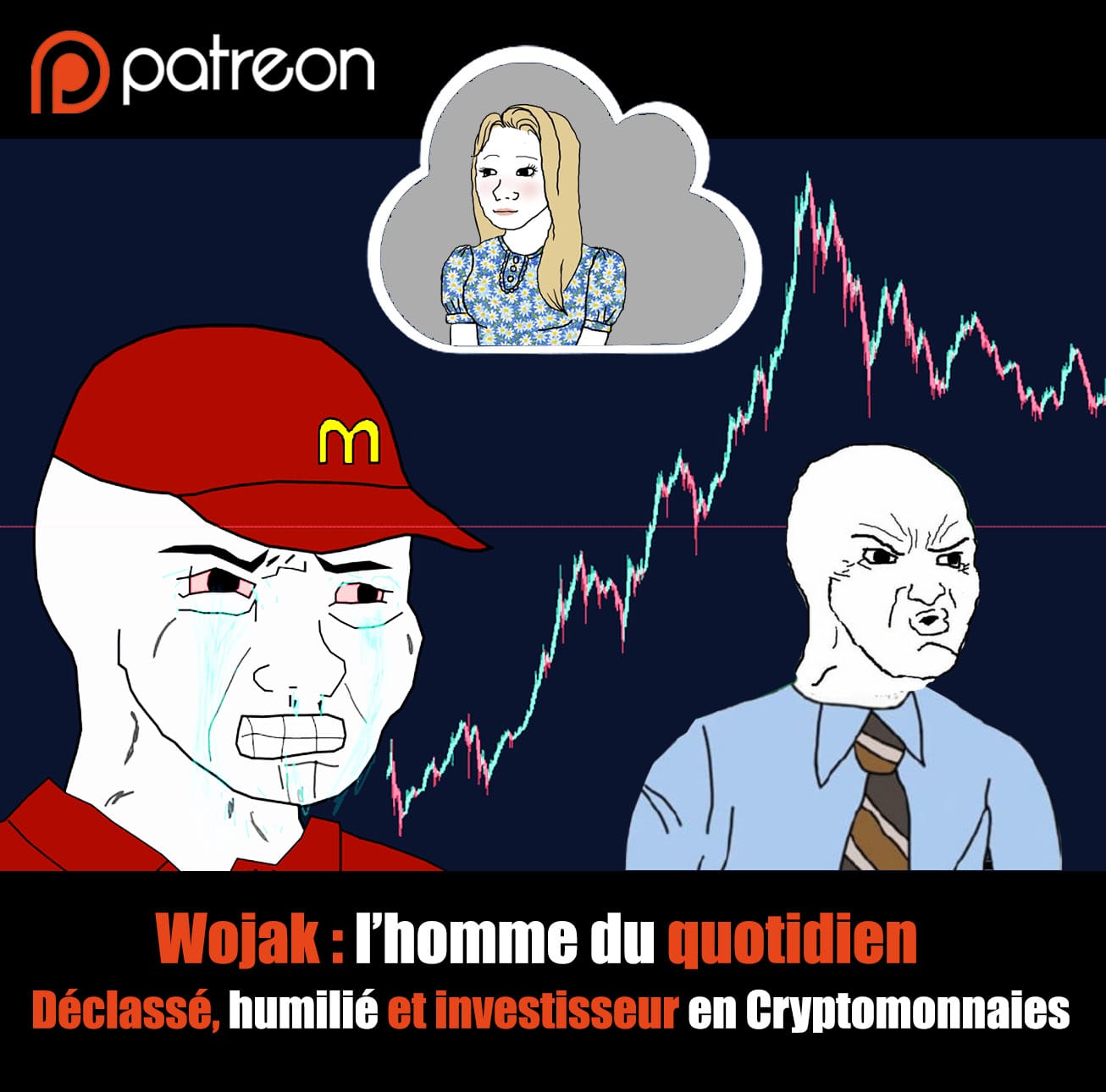 Wojak, l’homme du quotidien. Déclassé, humilié et investisseur en Cryptomonnaies